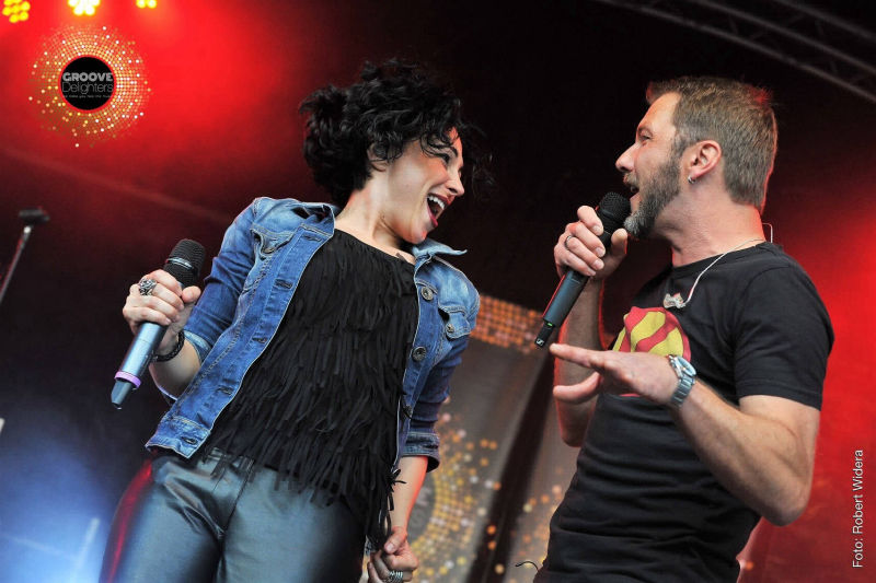 Sylvia Gonzalez Bolivar with GROOVE Delighters - Hammer Strassenfest Muenster - Aug. 2017